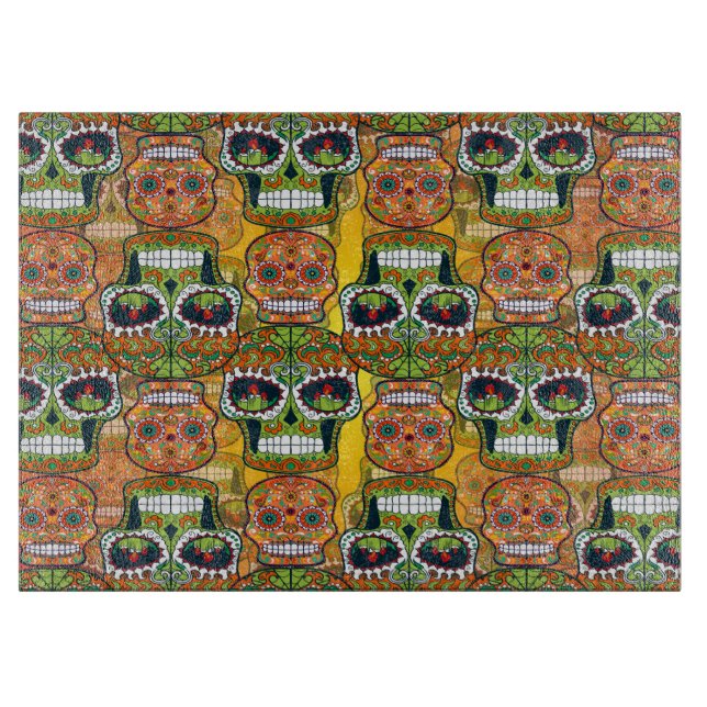 Sugar Skulls Cutting Board (Front)