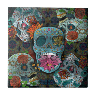 Sugar Skulls Design Tile