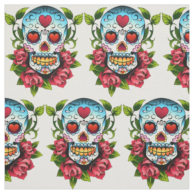 Sugar Skulls Fabric (Swatch)