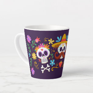 SUGAR SKULLS Halloween Latte Coffee Mug