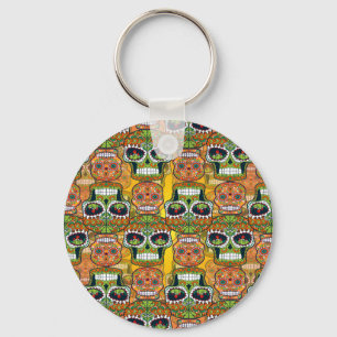 Sugar Skulls Key Ring