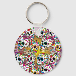 Sugar Skulls Key Ring