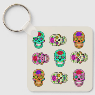 Sugar Skulls Keychain