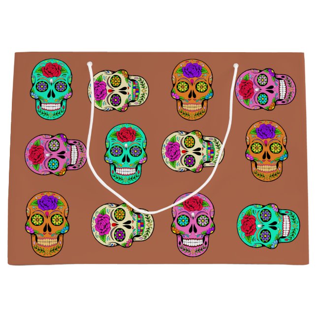 Sugar Skulls  Large Gift Bag (Front)