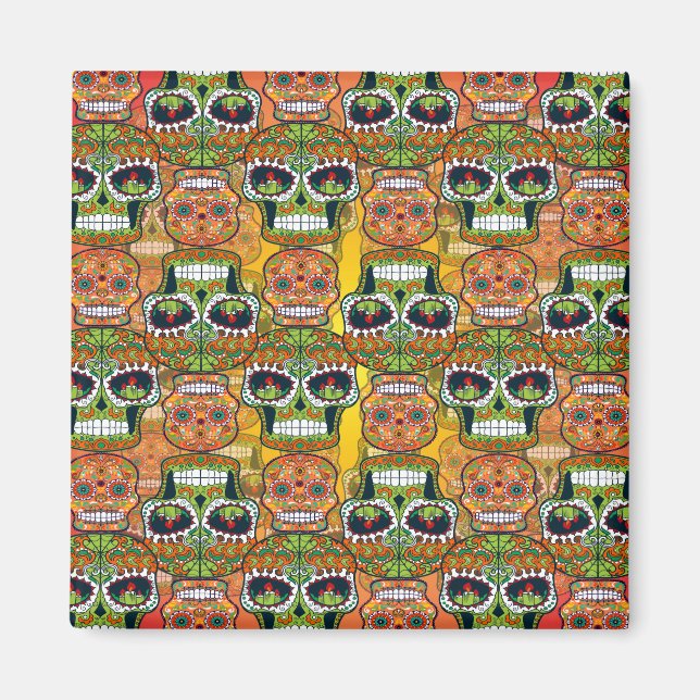 Sugar Skulls Magnet (Front)