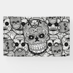 Sugar Skulls Pattern Banner