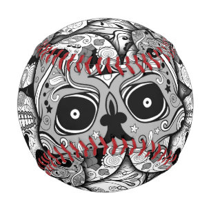 Sugar Skulls Pattern Baseball