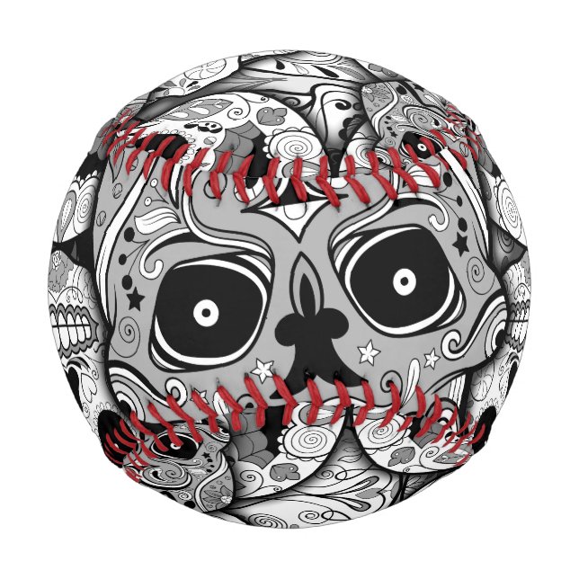 Sugar Skulls Pattern Baseball (Front)