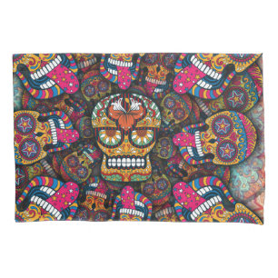 Sugar Skulls Pattern Pillowcase