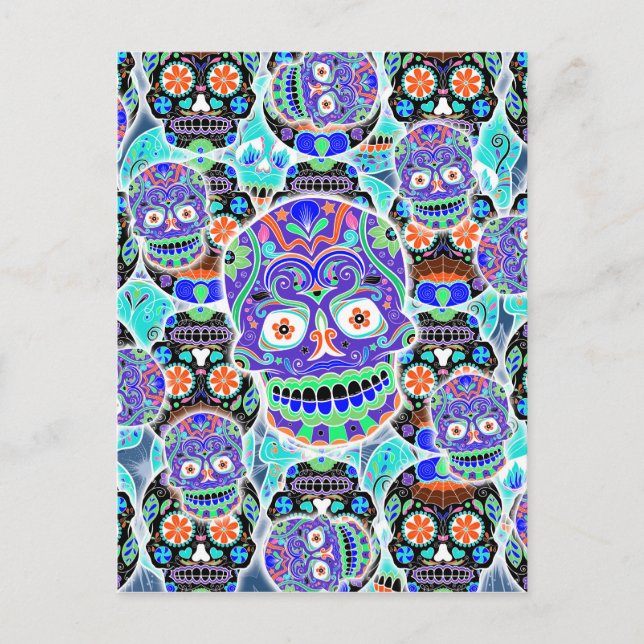 Sugar Skulls Postcard (Front)