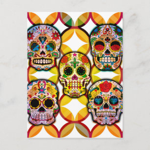 Sugar Skulls Postcard
