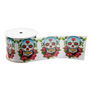 Sugar Skulls Satin Ribbon