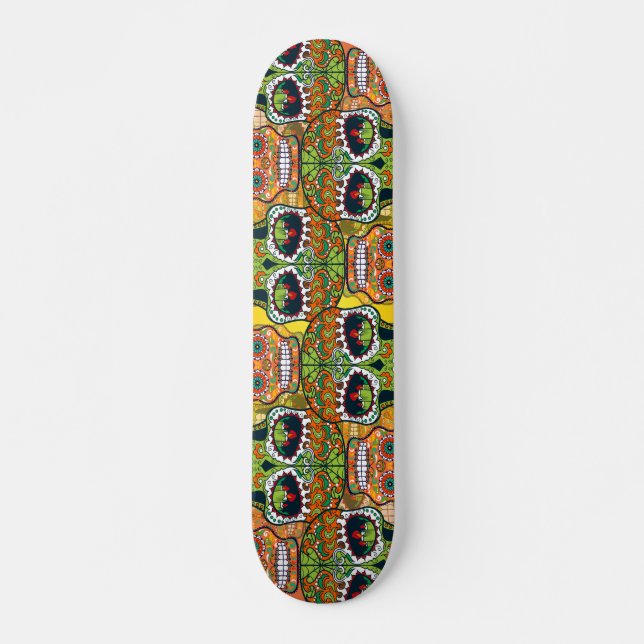 Sugar Skulls Skateboard (Front)