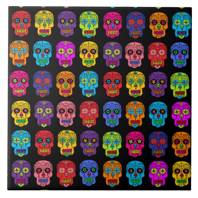 Sugar Skulls Tile (Front)