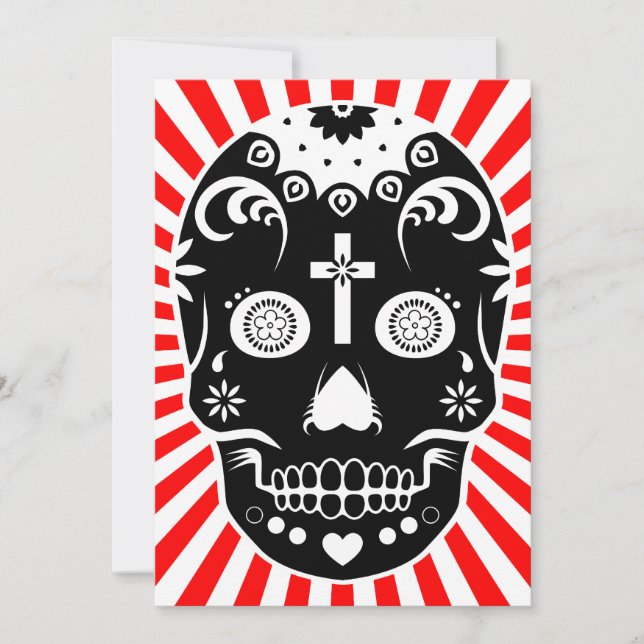 sugar skullz invitation (Front)