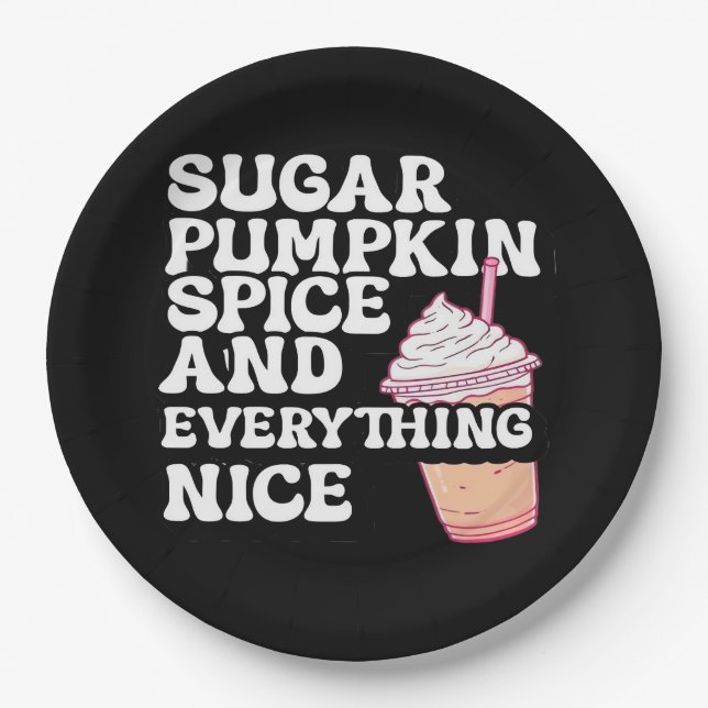 Sugar, Spice, And Everything Nice Tee Classic Paper Plate (Front)
