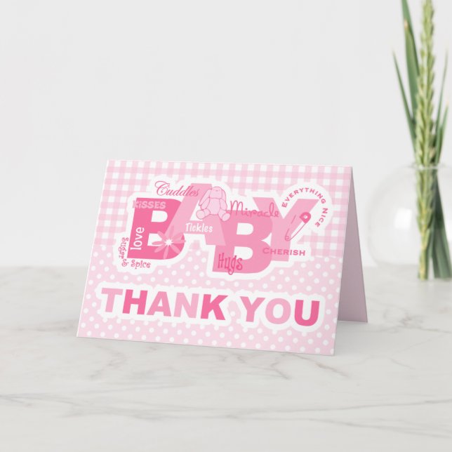 Sugar & Spice Bunny Thank You Notes (Front)