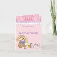 Sugar & Spice, Girl Baby Shower Invitation