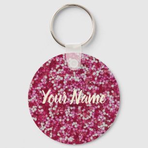 Sugar sprinkles colourful baking crystals gift key ring