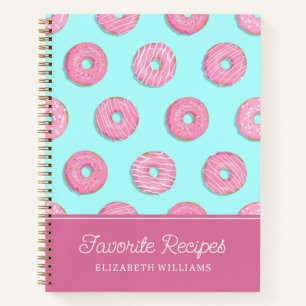 Sugar Sweet Pink Glazed Doughnuts   Favourite Reci Notebook