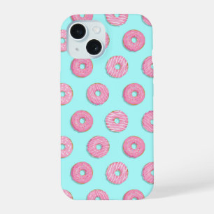 Sugar Sweet Pink Glazed Doughnuts iPhone 15 Case