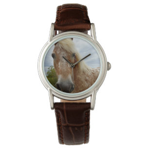 Sugar The Appaloosa Horse Ladies Brown Watch