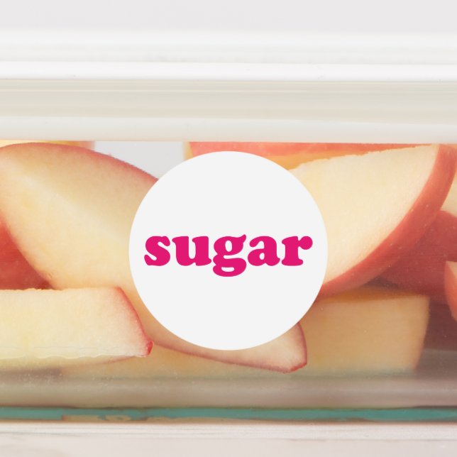 Sugar white hot pink modern typography food (Affixed)