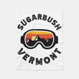 Sugarbush Skiing Ski Snowboarding In Vermont Fleece Blanket