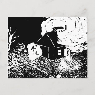 Sugarhouse at Night Postcard