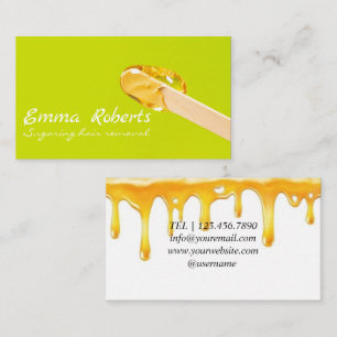Sugaring hair removal business card
