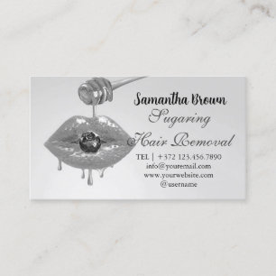 Sugaring Hair Removal Business Card