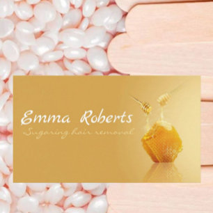 Sugaring hair removal business card