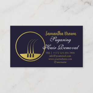 Sugaring Hair Removal Business Card