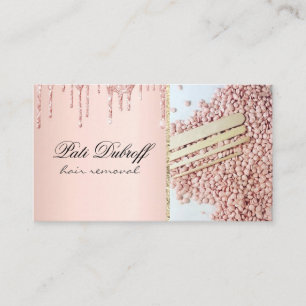 Sugaring Hair Removal Sugaring Beauty Salon Spa Business Card