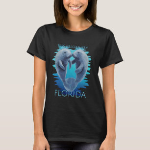 Sugarloaf Key Florida Vacation Cute Manatees Sea C T-Shirt
