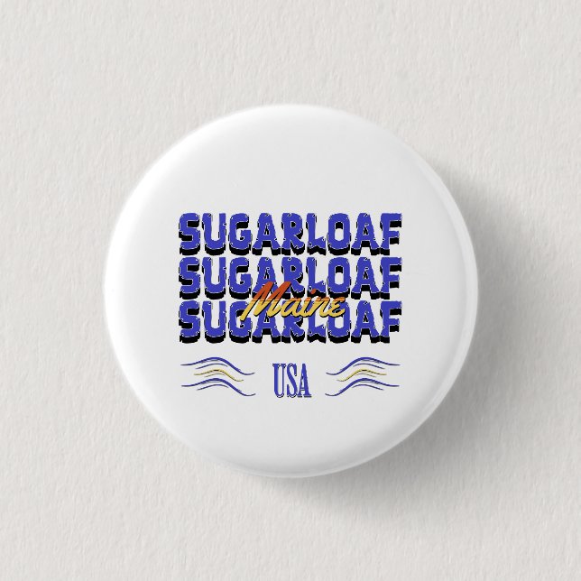 Sugarloaf, Maine 3 Cm Round Badge (Front)