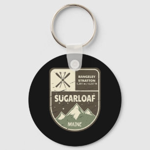 Sugarloaf Maine Skiing Vintage  Key Ring