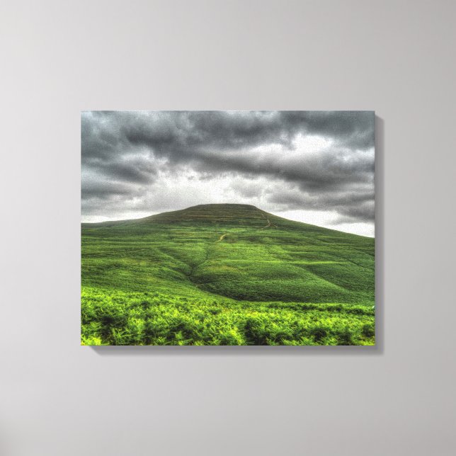 Sugarloaf mountain in Wales Canvas Print (Front)