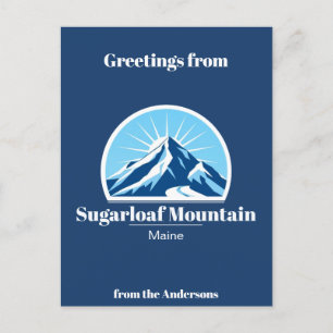 Sugarloaf Mountain Maine ski resort Postcard