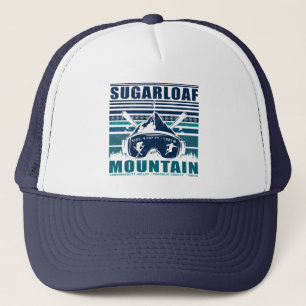 Sugarloaf Mountain Maine Vintage Skiing Souvenirs Trucker Hat