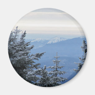 Sugarloaf Mountain on the Horizon in Maine Magnet