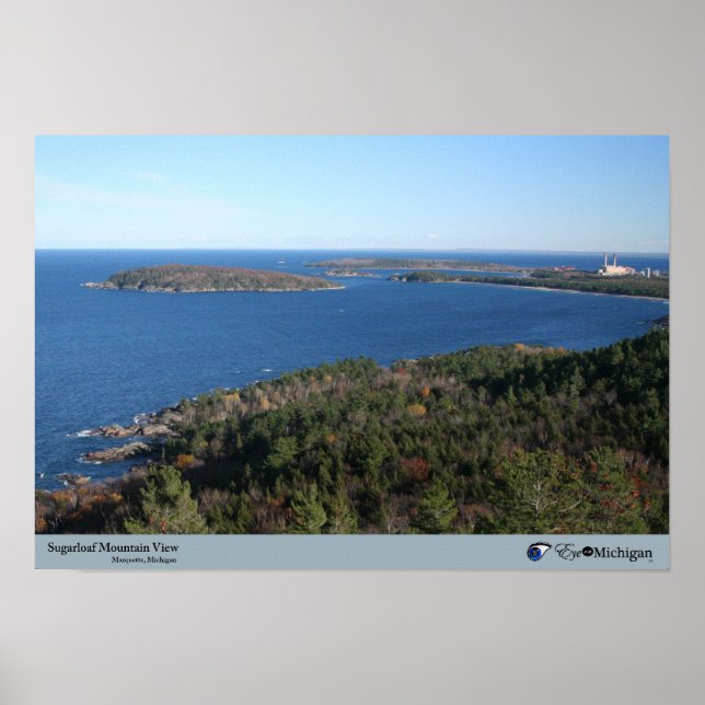 Sugarloaf Mountain View - Marquette, MI Poster (Front)