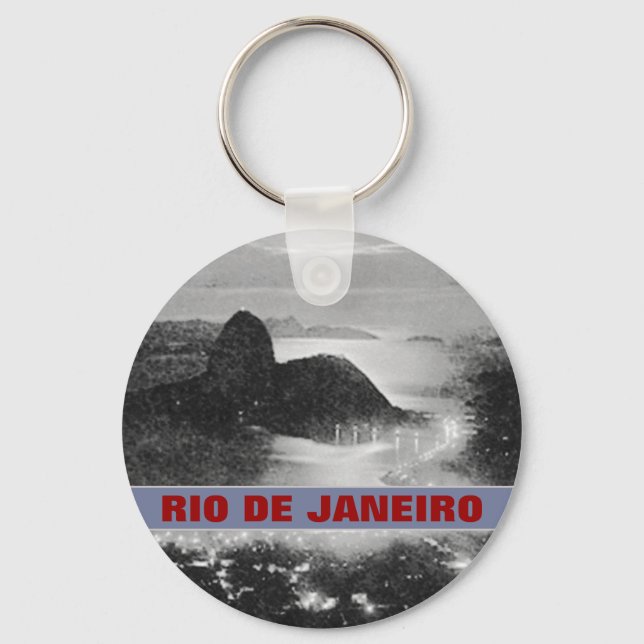 SugarLoaf rock mountain ~ Rio . Brasil Key Ring (Front)