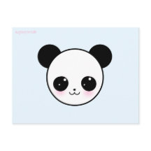 sugarparade Panda-chan Aqua Postcard