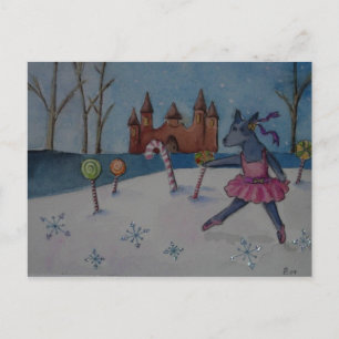 sugarplum cattle dog postcard