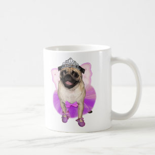 sugarplum fairy pug princess coffee mug