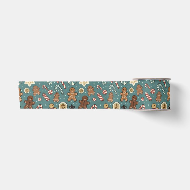 Sugarplum Swirls Satin Ribbon (Front)