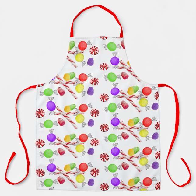 Sugarplums Christmas Apron (Front)