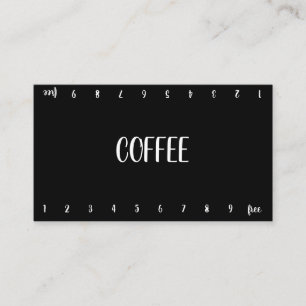 Sugarplums Double Number Loyalty Coffee Punch-Card Card