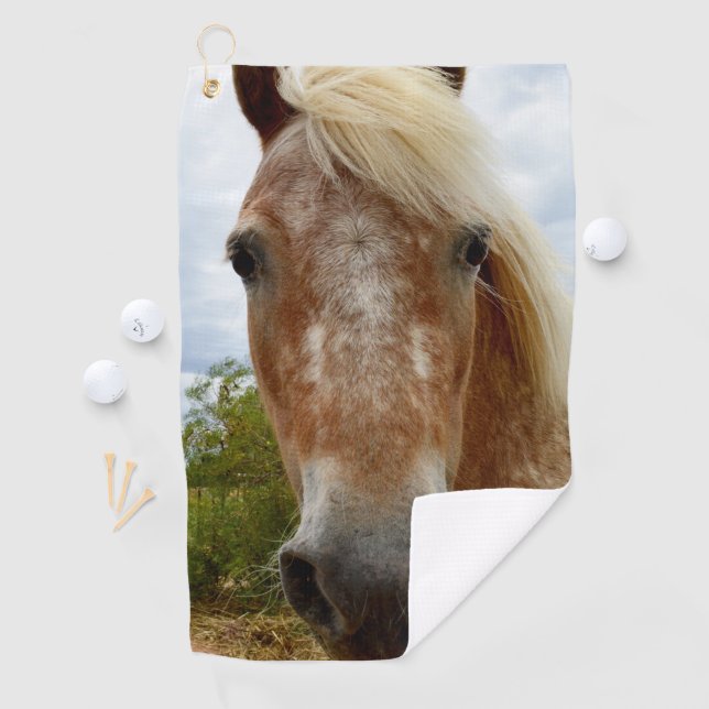 "Sugar's Stride: The Appaloosa's Grace" Golf Towel (InSitu)